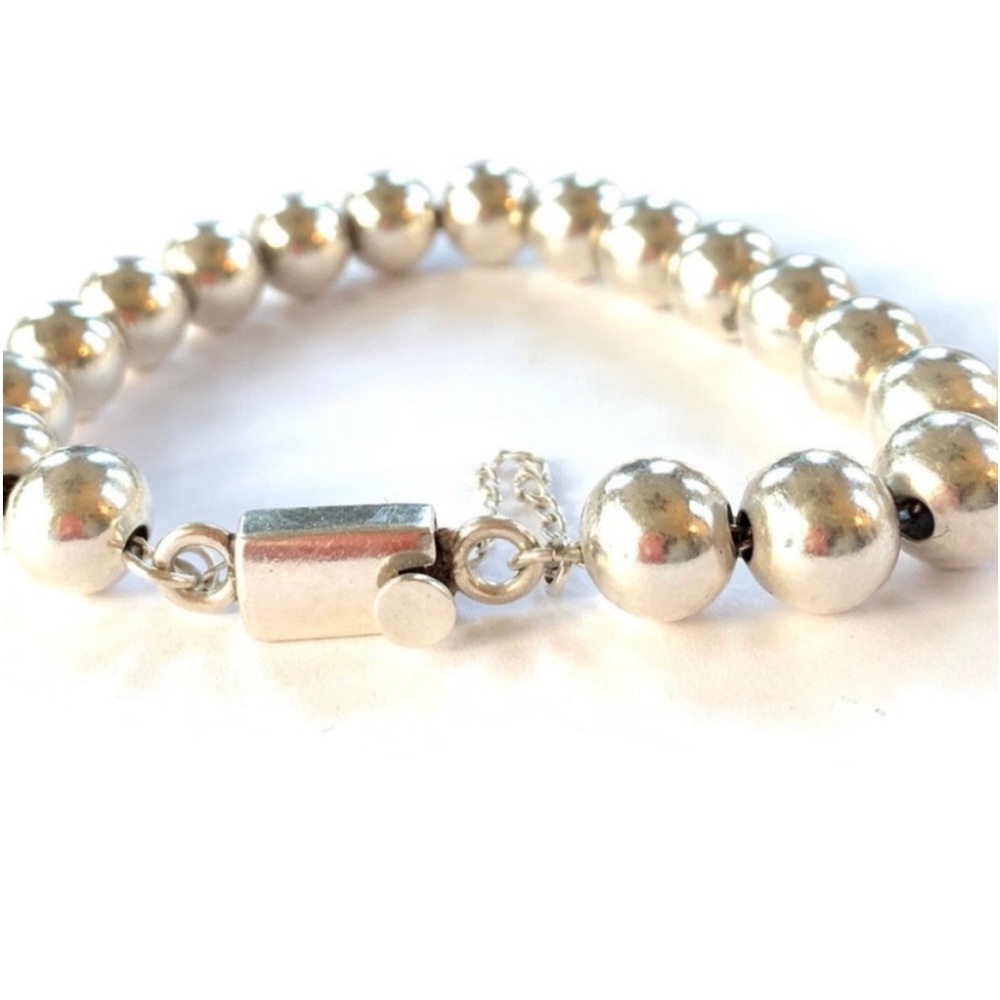 SOLD!! NEW Silpada Vintage Rare Solid Sterling Silver Large Bead Bracelet - Picture 7 of 10